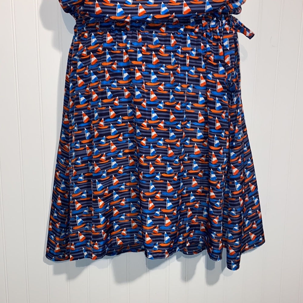 41 Hawthorn Nautical sailboat printed spring summer lightweight dress XL - Picture 7 of 11